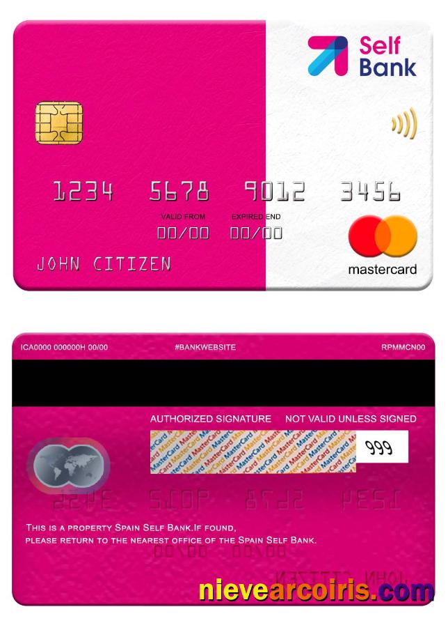 Spain Self Bank mastercard